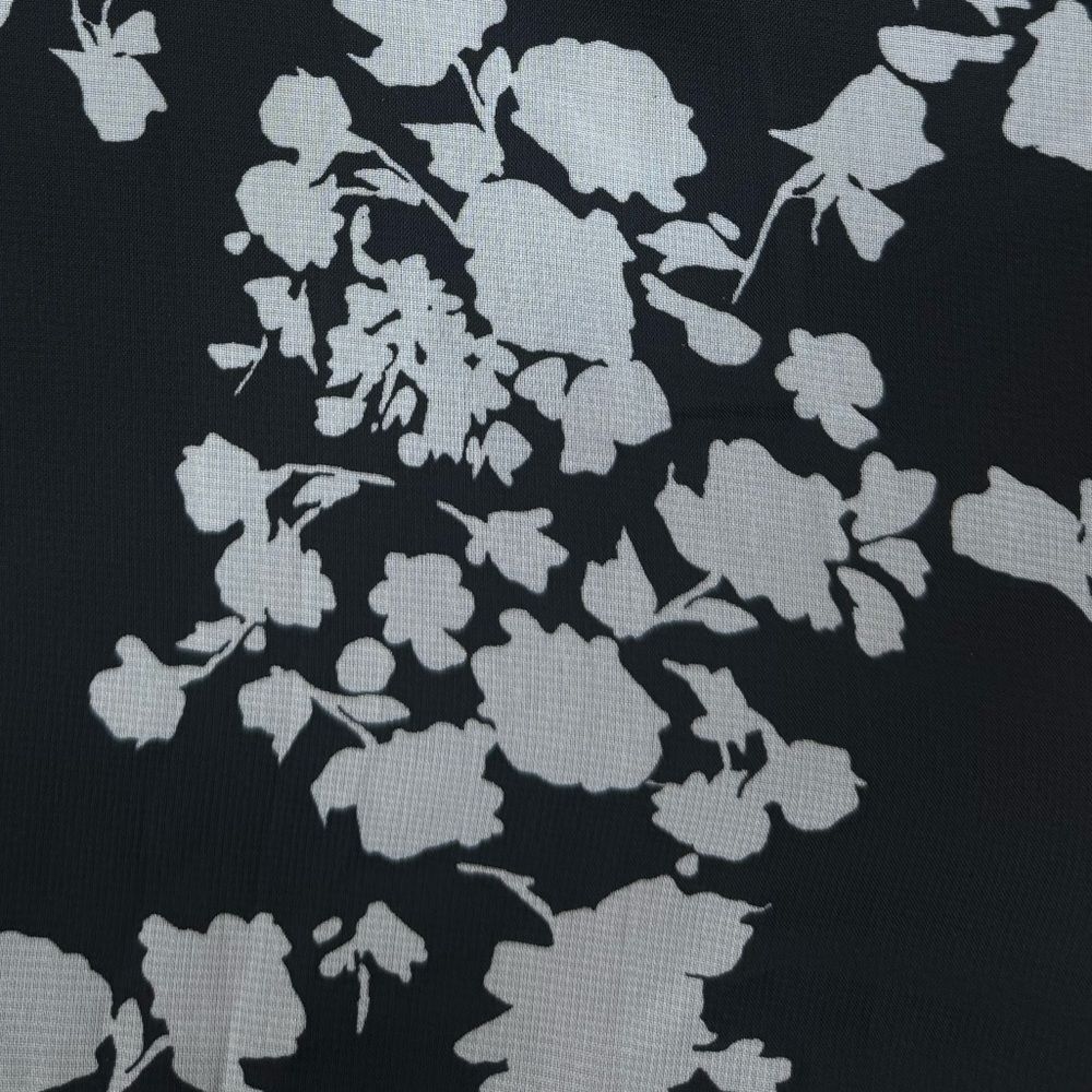 White House Black Market Black Floral Dress size 10 - Picture 4 of 6